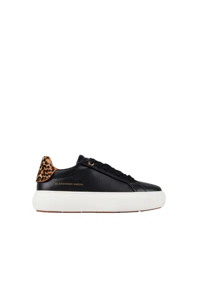 Alexander Smith Asbcsow-3568-bcs  Women's White Leather In Black