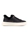 Alexander Smith Black Cow Leather Trainers In Black