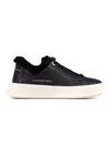 Alexander Smith Black Cow Leather Trainers In Black