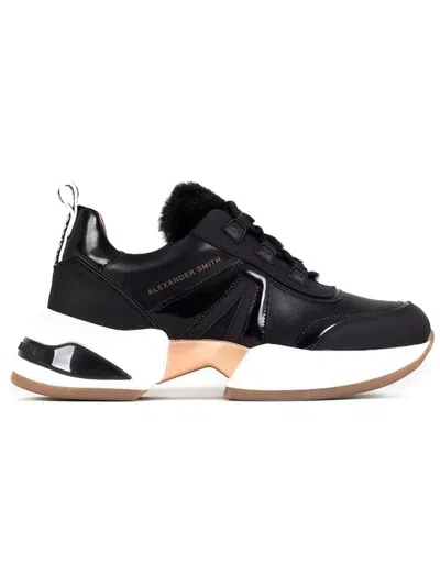 Alexander Smith Casual Trainers With Sole And Contrasting Detailing In Black