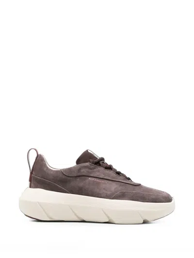 Alexander Smith Chunky-sole Suede Sneakers In Brown