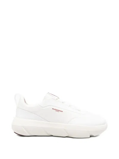 Alexander Smith Eclipse Panelled Leather Sneakers In White