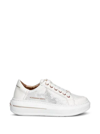Alexander Smith Lancaster Logo-plaque Sneakers In White