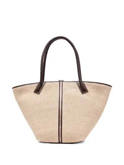 Alexander Smith Lauren Braided-handle Tote Bag In Neutral