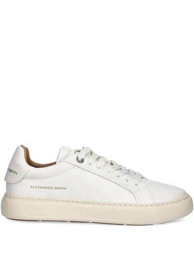 Alexander Smith Leather Lace-up Sneakers In Neutral