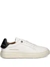 Alexander Smith Leather-panelled Sneakers In White