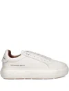 Alexander Smith Leather Platform Sneakers In White