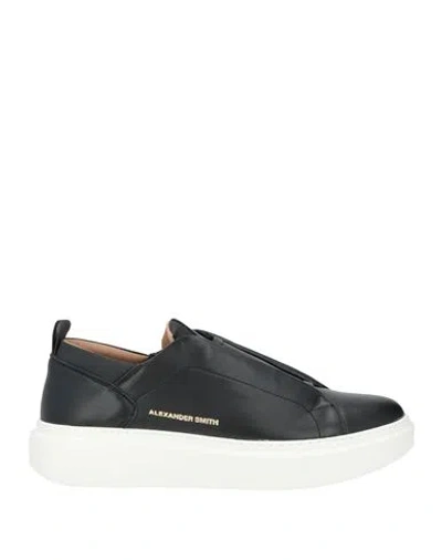 Alexander Smith Man Sneakers Black Size 10 Leather