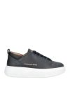Alexander Smith Man Sneakers Midnight Blue Size 7 Leather