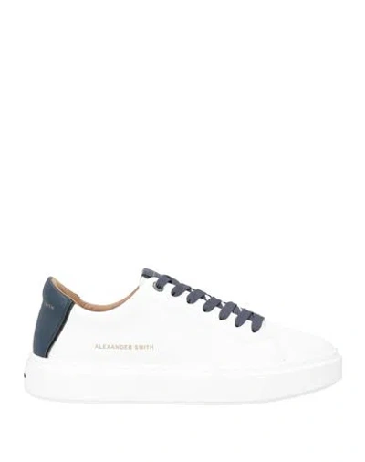 Alexander Smith Man Sneakers White Size 7 Leather