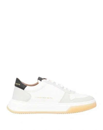 Alexander Smith Man Sneakers White Size 9 Textile Fibers