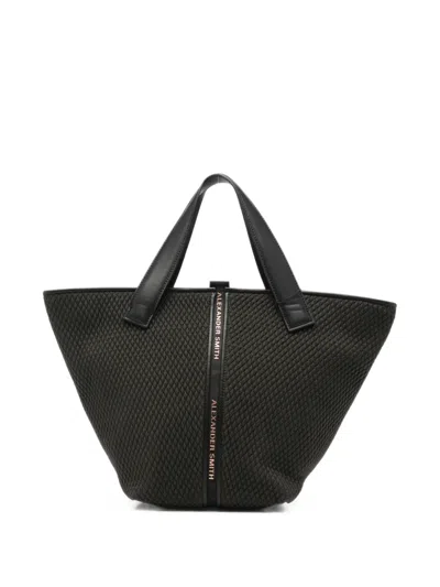 Alexander Smith Medium Lauren Logo-embellishment Tote Bag In Black