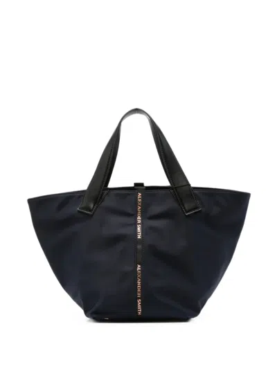 Alexander Smith Medium Lauren Logo-embellishment Tote Bag In Blue