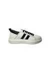 Alexander Smith Men's Shoes  Eco-wembley Man-white Black Sneakers In White