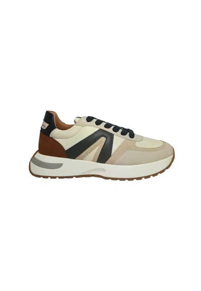 Alexander Smith Men's Shoes  Sneakers Hyde Man, White Grey Cognac In Neutral