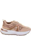 Alexander Smith Metallic-panelled Sneakers In Neutral