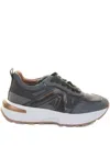 Alexander Smith Panelled Lace-up Sneakers In Gray