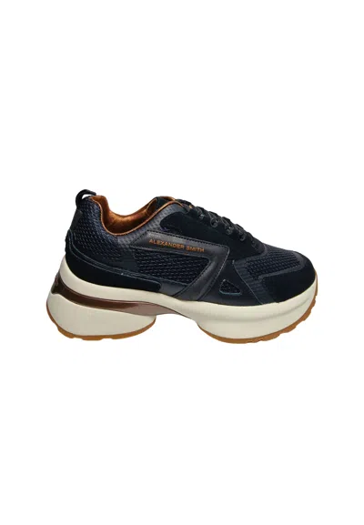 Alexander Smith Saw_1246_blk  Women's Leather Black In Blue