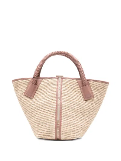 Alexander Smith Small Lauren Braided-handle Tote Bag In Brown
