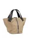 Alexander Smith Small Lauren Logo-strap Tote Bag In Neutral