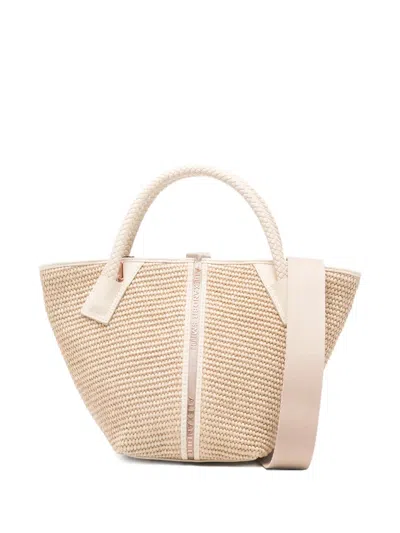 Alexander Smith Small Lauren Woven Tote Bag In Neutral