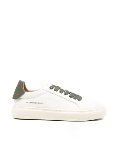 Alexander Smith Soho Leather Sneakers In White