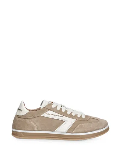 Alexander Smith Thames Logo-print Panelled Sneakers In Brown