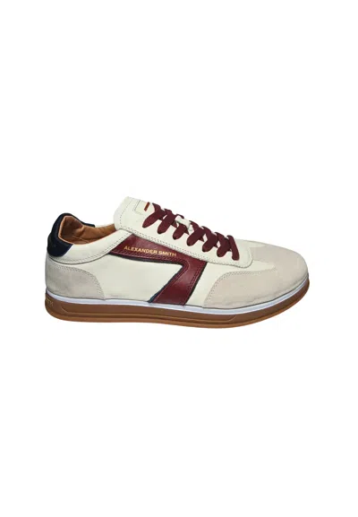 Alexander Smith Tmm_3373_  Men's White Leather In Multi
