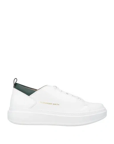 Alexander Smith Wembley Man Sneakers White Size 8 Leather