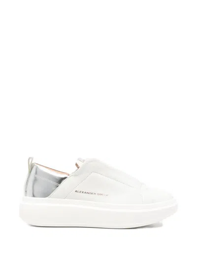 Alexander Smith Wembley Slip-on Sneakers In White