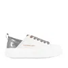 Alexander Smith Wembley White And Gray Vegan Sneakers In White