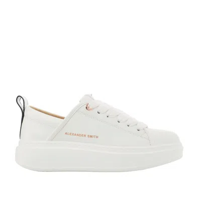 Alexander Smith White Ecowembley Sneaker With White Naplack Spur