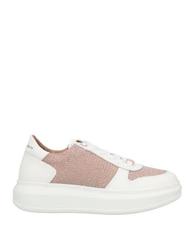 Alexander Smith Woman Sneakers Antique Rose Size 8 Leather, Textile Fibers In Pink