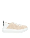 Alexander Smith Woman Sneakers Beige Size 7 Leather In Beige