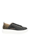 Alexander Smith Woman Sneakers Black Size 8 Leather, Textile Fibers In Black