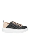 Alexander Smith Woman Sneakers Black Size 7 Textile Fibers In Black