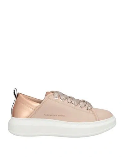 Alexander Smith Woman Sneakers Pink Size 6 Textile Fibers