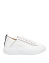 Alexander Smith White Ecowembley Sneaker With White Naplack Spur In White