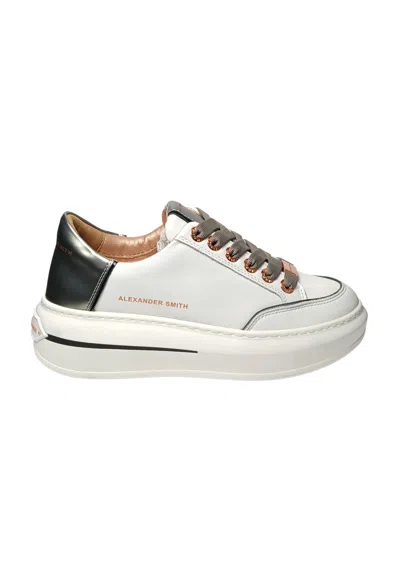 Alexander Smith Women's Shoes  Lancaster Woman- White Dark Silver