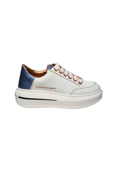 Alexander Smith Women's Shoes  Lancaster Woman-white Dark Azure