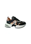 Alexander Smith Women's Shoes  Marble Woman-black Copper Sneakers In Black