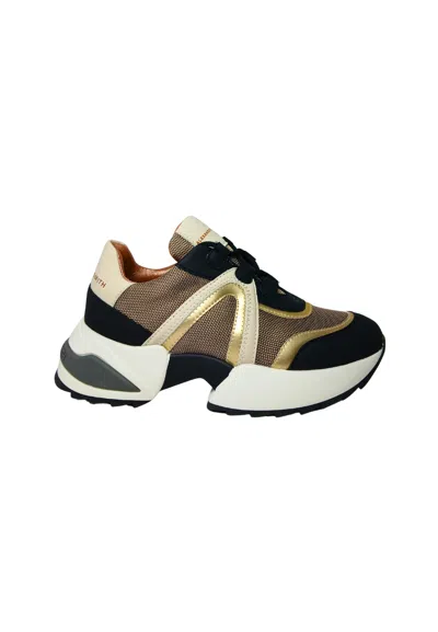 Alexander Smith Women's Shoes  Marble Woman-black Gold Sneakers