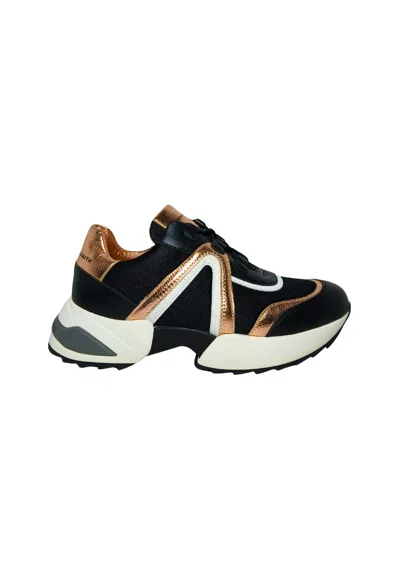 Alexander Smith Women's Shoes  Marble Woman Sneakers, Black Copper