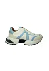 Alexander Smith Women's Shoes  Marble Woman-white Azure Sneakers In Multi