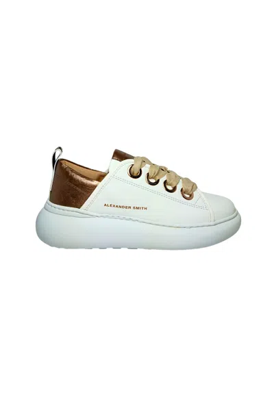 Alexander Smith Women's Shoes  Sneakers Queen Woman, White Bronze