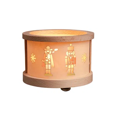 Alexander Taron 4421 - Richard Glaesser Tea Light "luminary" - Smoking Man - 2.5"h X 3"w X 3"d In Brown