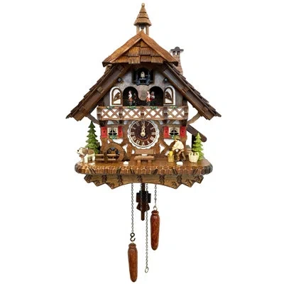 Alexander Taron Engstler Battery Operated Cuckoo Clock In Brown