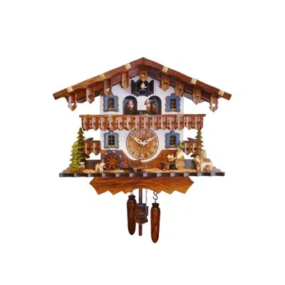 Alexander Taron Engstler Battery Operated Cuckoo Wall Clock In Brown