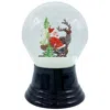 Alexander Taron Perzy Snowglobe - Medium Santa And Christmas Sleigh - 5"h X 3"w X 3"d