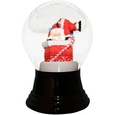Alexander Taron Santa Chimney Snowglobe